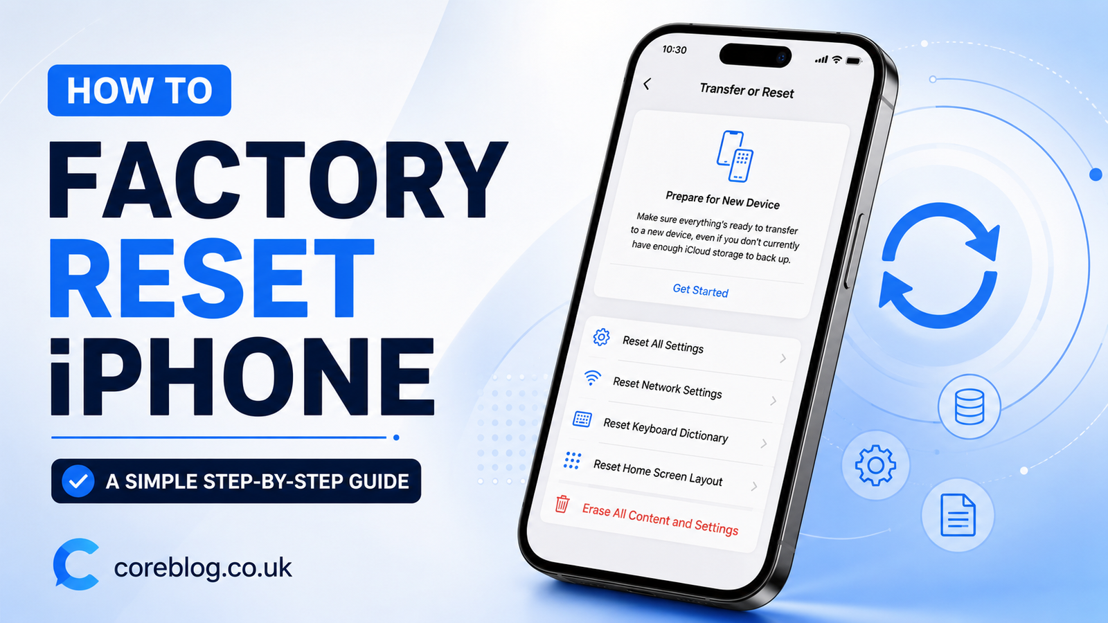 Factory Reset iPhone