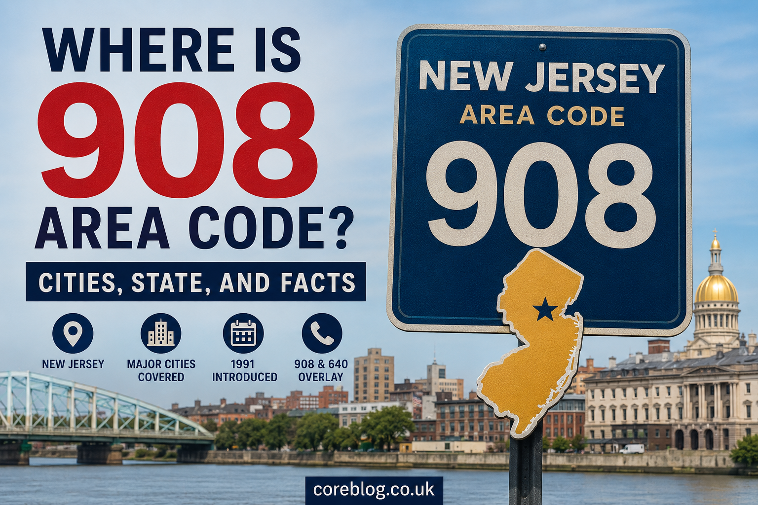 Where Is 908 Area Code