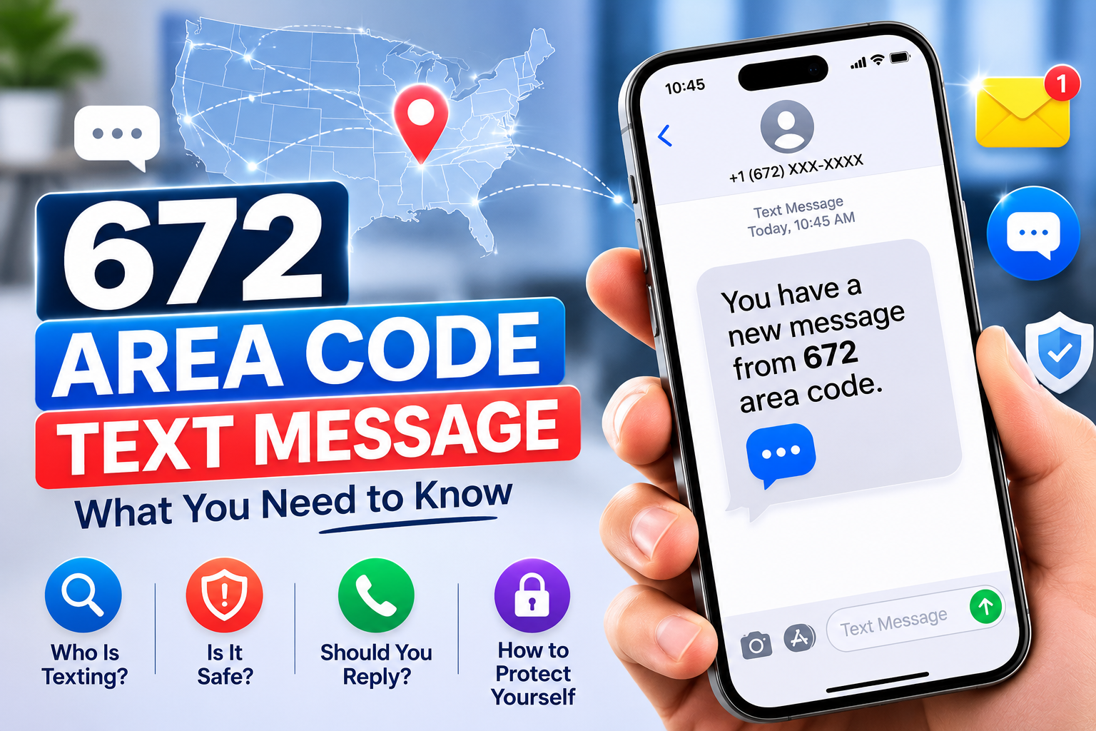 672 Area Code Text Message